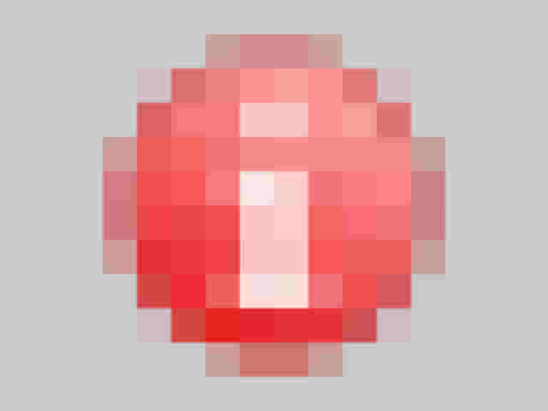 Information-Symbol auf rotem Hintergrund, Hinweis zu COVID-19-Betriebsanpassungen.