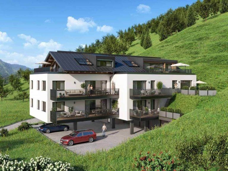 Neuartiges Wohnprojekt „Sonnseite“ in Rauris mit gepflegten Außenanlagen.