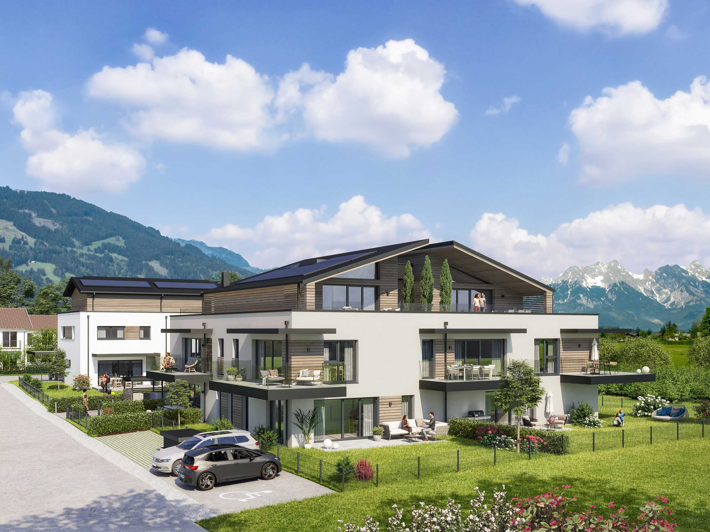 Verkaufsstart: Reihenhäuser & Wohnungen in Maishofen