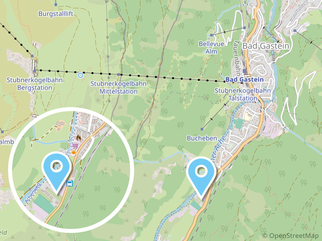 Übersichtskarte mit Wohnbauprojekten von Leitgöb Wohnbau in Salzburg und Oberösterreich