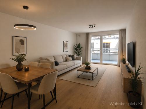 ERSTBEZUG: 3-Zimmer-Neubauwohnung mit Balkon & Carport